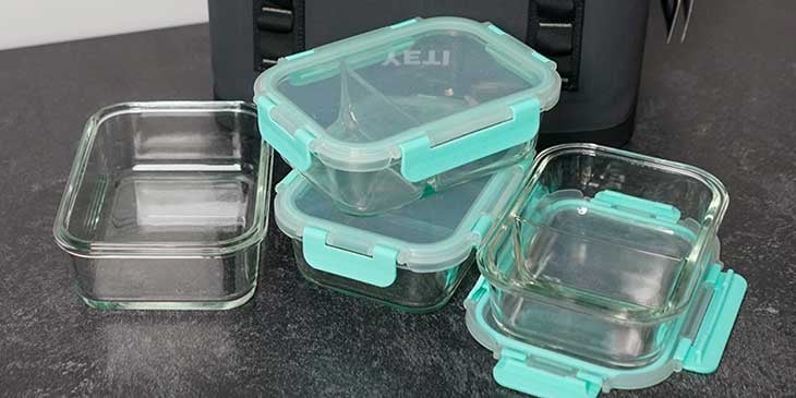 3-Pack] Glass Meal Prep Containers 3 Compartment - Food Storage Conta –  PrepNaturals