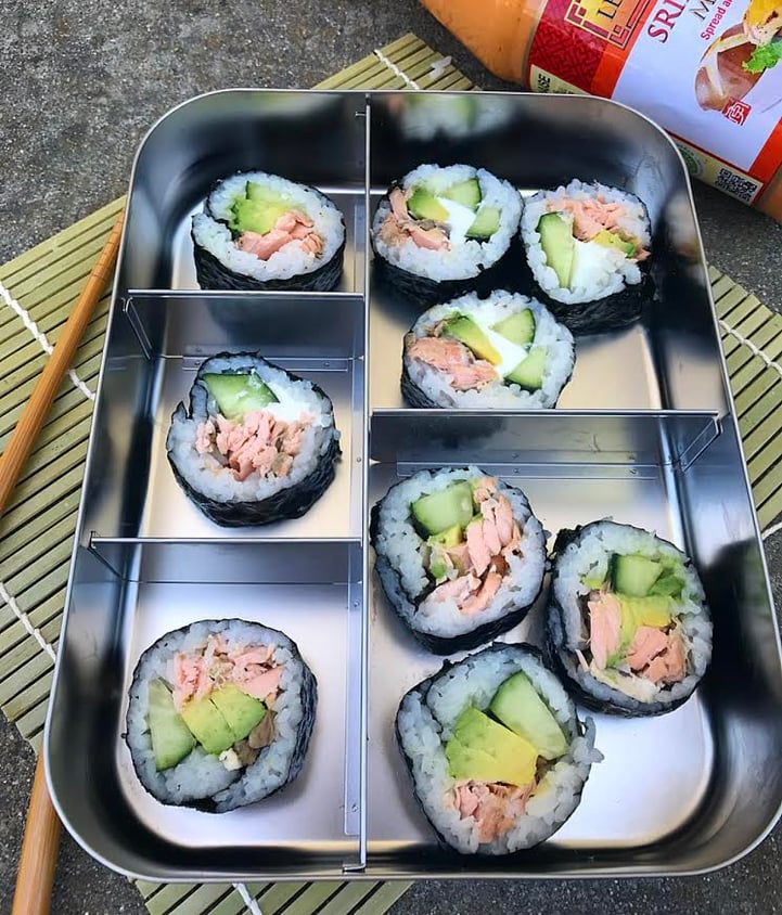 Easy Baked Salmon Sushi Roll