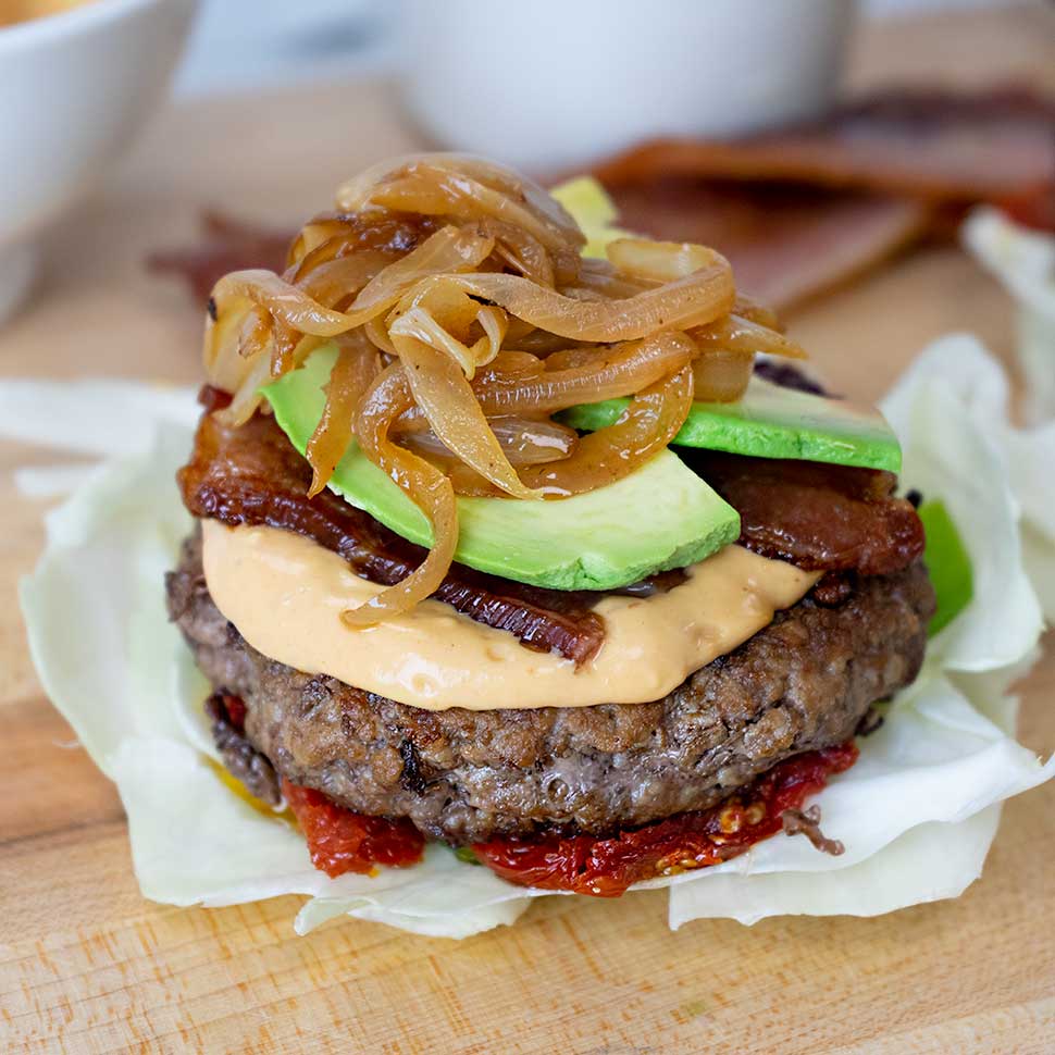 Low Carb Keto Burger Recipe